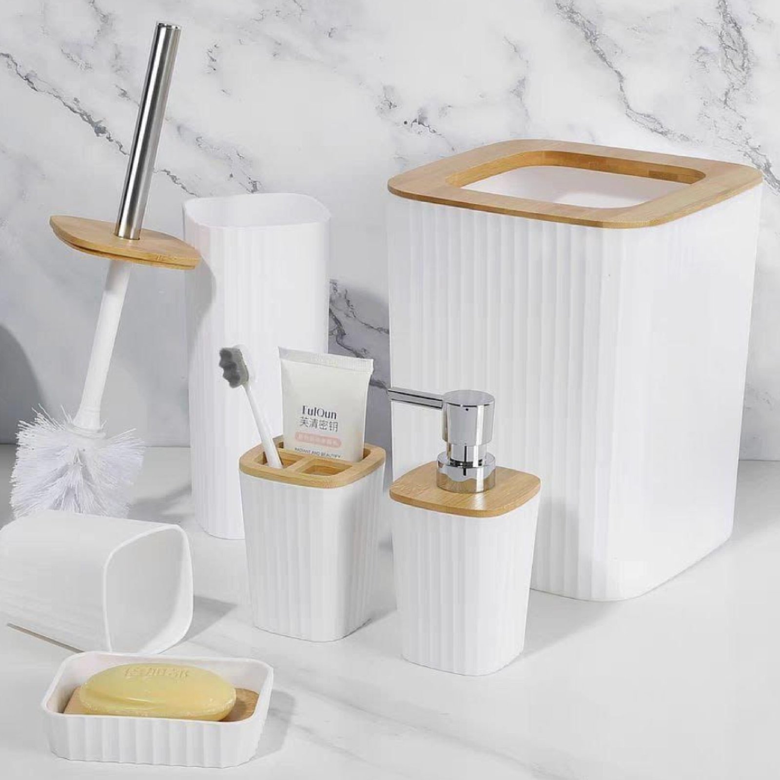 طقم حمام ٧ قطع طقم حمام ٧ قطع