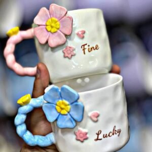 مج خزف يد بابلز + ورد